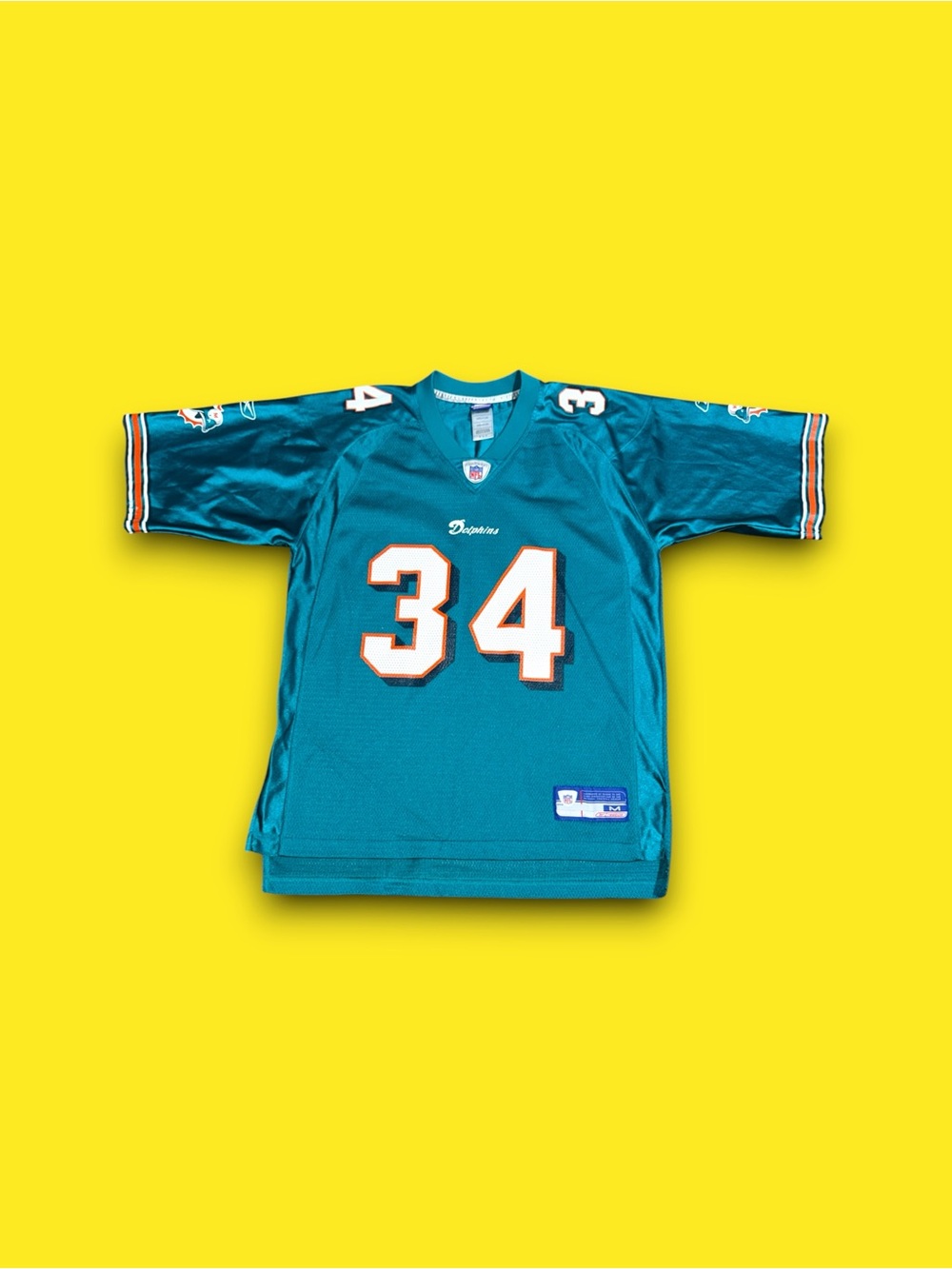 Vintage Miami Dolphins Ricky Williams NFL Reebok jersey teal blue men’s medium